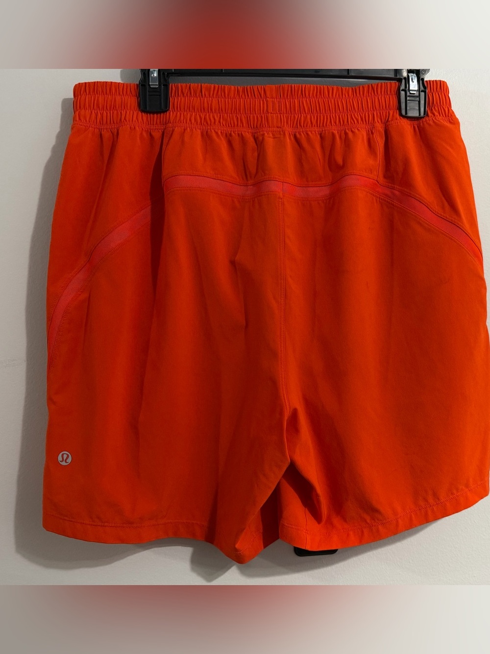 Lululemon Pace Breaker Linerless Shorts Men’s Size L Red Orange - Picture 4 of 6